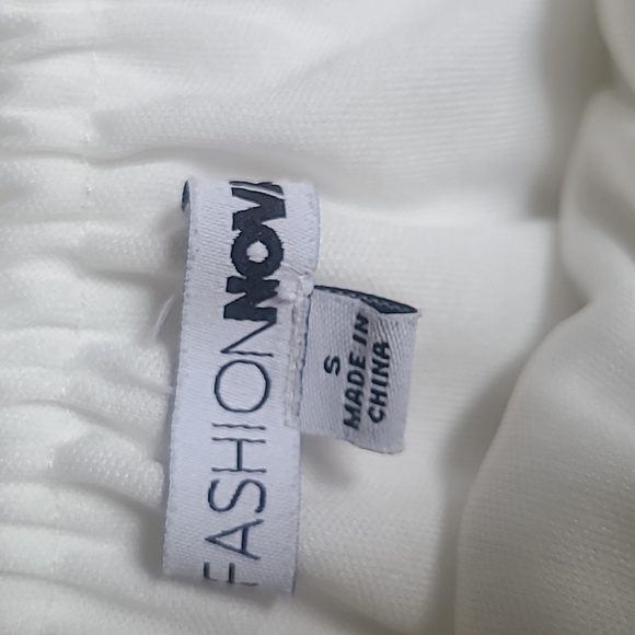 Maxi Dress Size Small White Strapless Ruffle Lace Travel Casual Cruise Summer - Picture 8 of 9